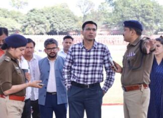 पुलिस रैतिक परेड तथा 8 नवम्बर को आयोजित होने वाले कार्यक्रम की तैयारियों एवं व्यवस्था का निरीक्षण